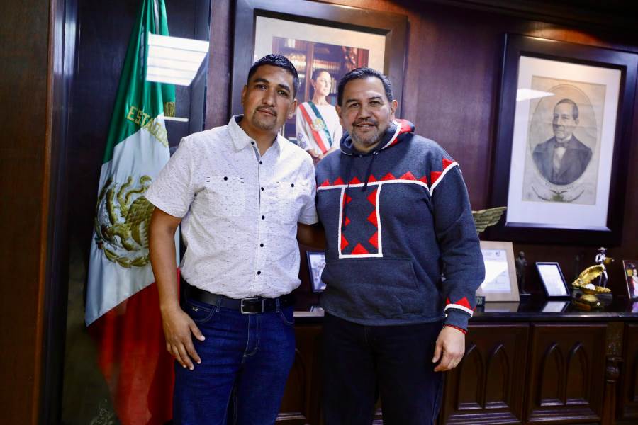 Se reúne alcalde Pérez Cuéllar con Presidente Seccional electo de Samalayuca