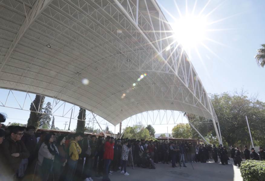 Construyó Gobierno Municipal domo en el CBTIS 114