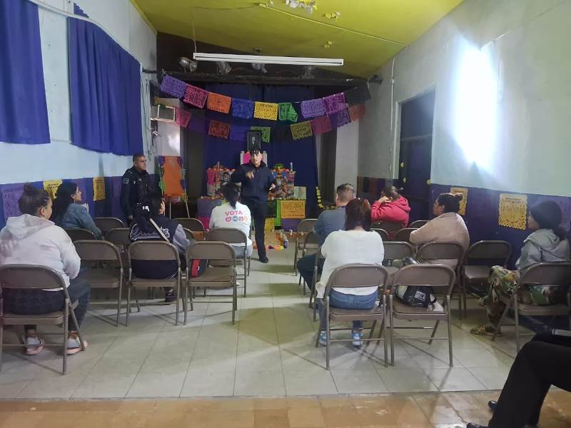 Ofrece Policía Municipal plática preventiva sobre “Omisión de Cuidados”