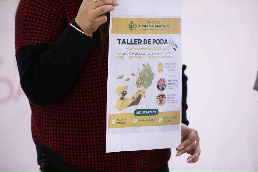 Arranca  Parques y Jardines a talleres de poda