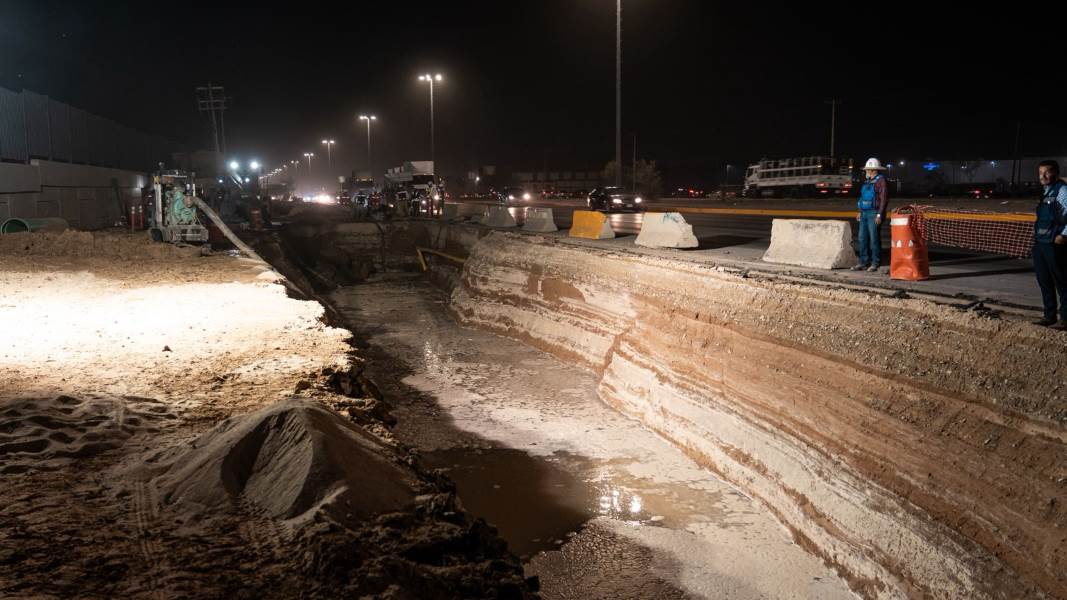 Sin agua colonias del sur poniente por daño en la red general