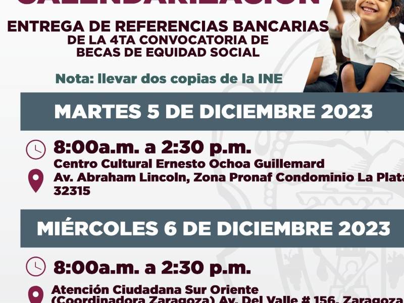 Programan última entrega de becas escolares del año