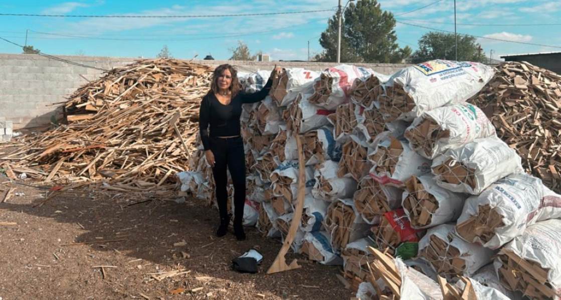 Diputada llevara leña a familias vulnerables