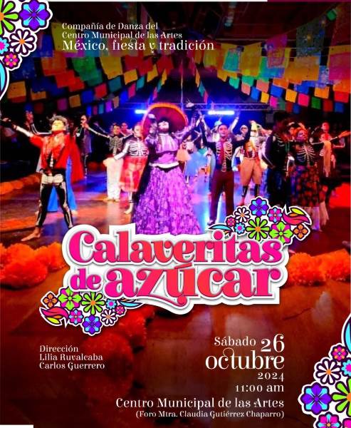 Invita el IPACULT al espectáculo “Calaveritas de Azúcar” este sábado en el CMA