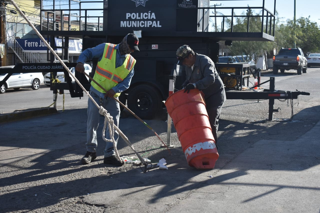 Limpian zona de San Judas Tadeo tras fiesta patronal.