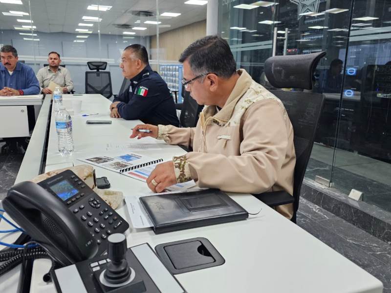 En ausencia del alcalde Cesar Muñoz encabezo mesa de seguridad