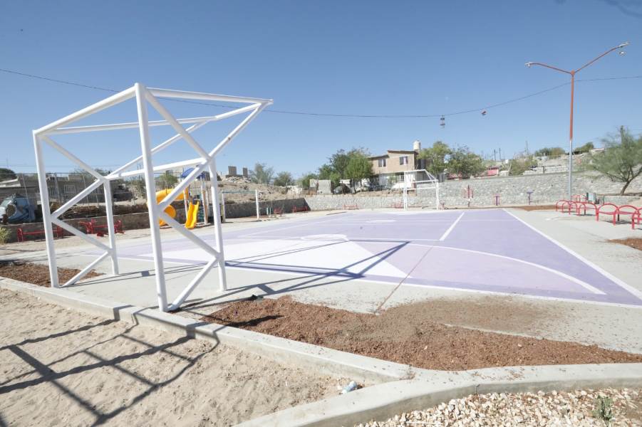 Con Presupuesto Participativo rehabilitan parque en la colonia Anapra