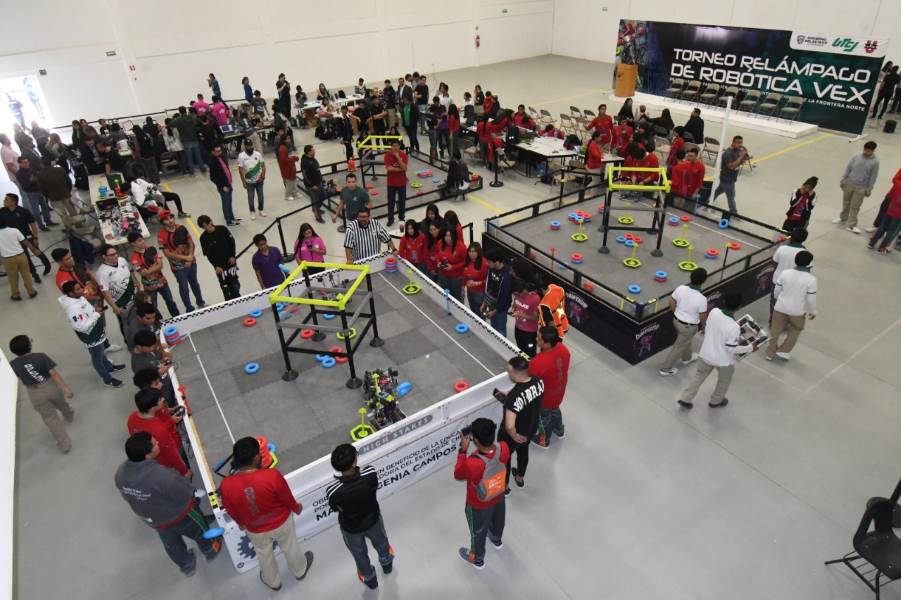 Realizan torneo relámpago de Robótica Vex en la UTCJ