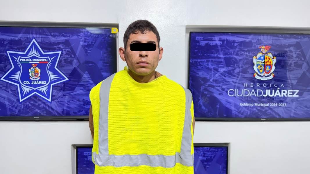 Detienen a hombre con 16 gramos de cristal; lo investigan por robos en dos escuelas de Juárez