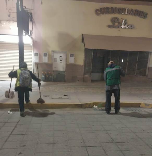 Mantiene operativos de limpieza en el Centro Histórico y Parque Suroriente