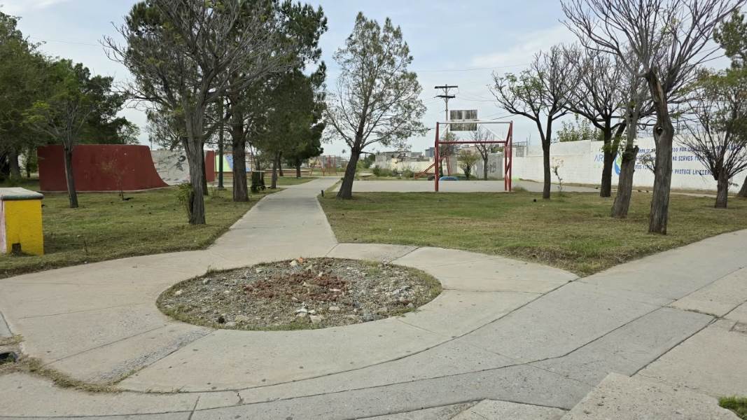 Dan mantenimiento a parque del fraccionamiento Rincones de Salvarcar