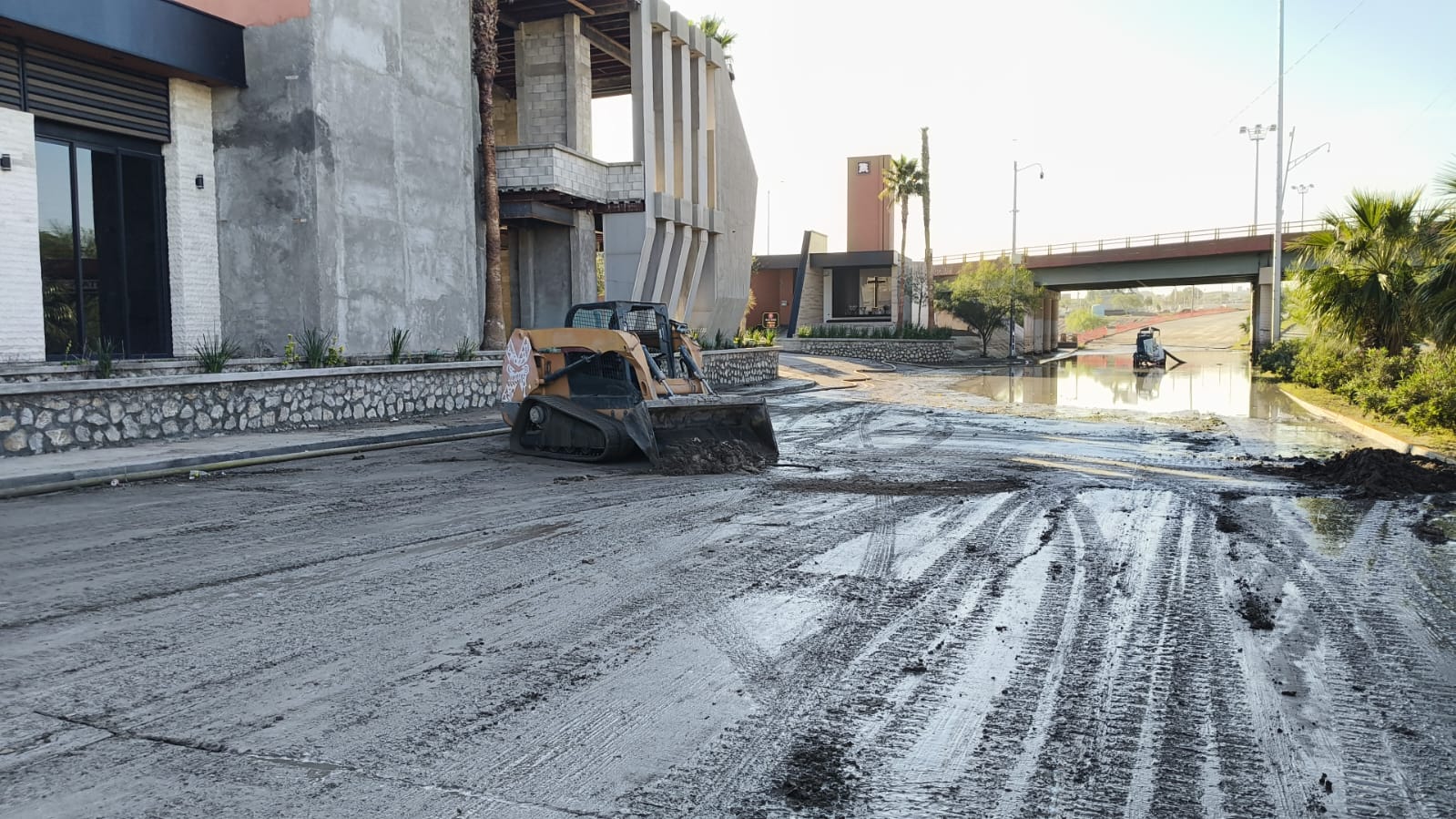Mantienen trabajos de desazolve en avenida Francisco Villarreal.