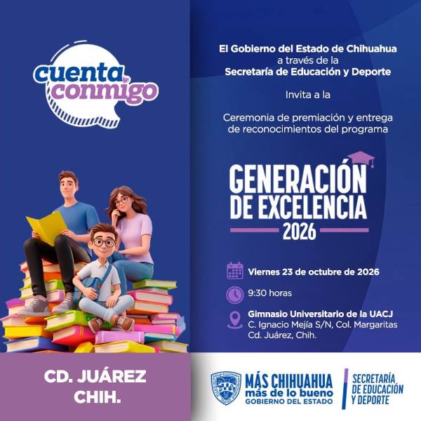 Premiarán a estudiantes más estudiantes destacados en Ciudad Juárez
