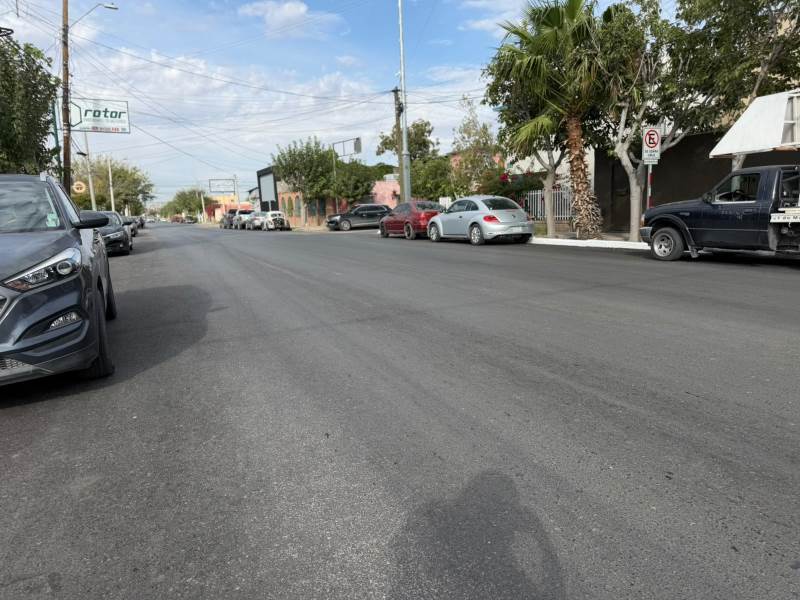 Repavimentan calle 21 de Marzo con inversión estatal