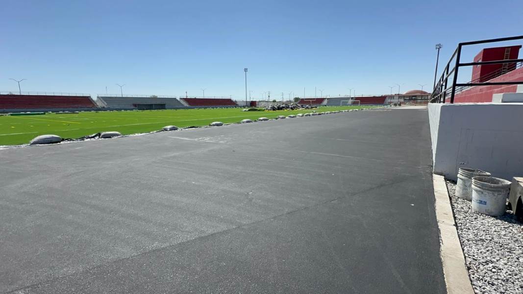 Sostiene Obras Públicas trabajos de construcción en el Estadio 8 de Diciembre