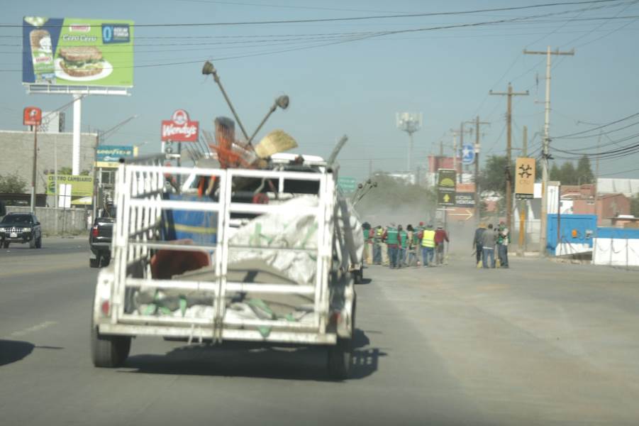 Realizan operativo integral en avenida Waterfill para mejorar imagen urbana