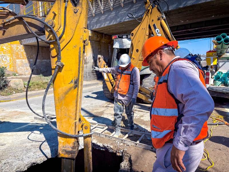Avanza la J+ en la reparación simultanea de hundimientos causados por las lluvias