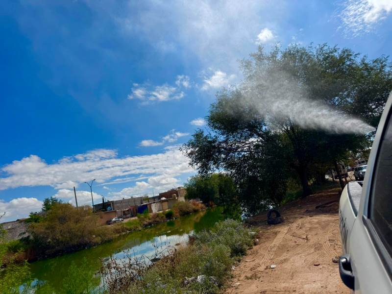 Continúan jornadas de nebulización en zonas de riesgo de Ciudad Juárez