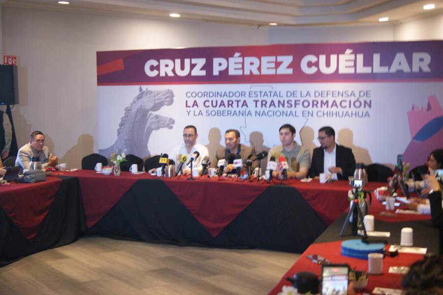 Cruz Pérez Cuéllar define tres ejes de trabajo para Morena en Chihuahua
