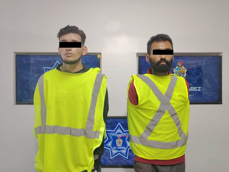 Detienen a dos hombres con arma de fuego durante operativo en Portal del Roble