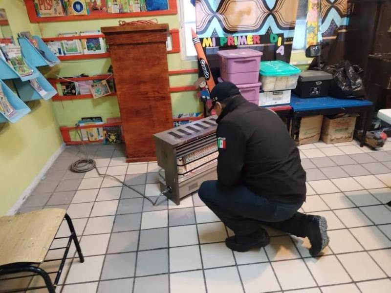 Protección Civil pide a escuelas revisar calentadores ante llegada del frío