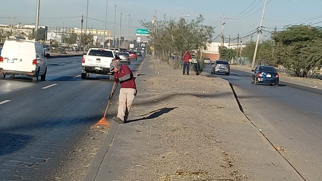 Realizan actividades de limpieza previas a la Cruzada por la Entrada de Juárez