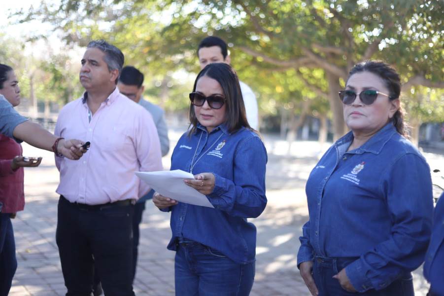Regidoras supervisan condiciones de la fauna en el Parque Central