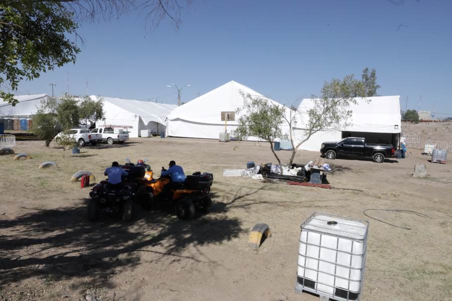 Al momento solo 22 personas accedieron al campamento de migrantes