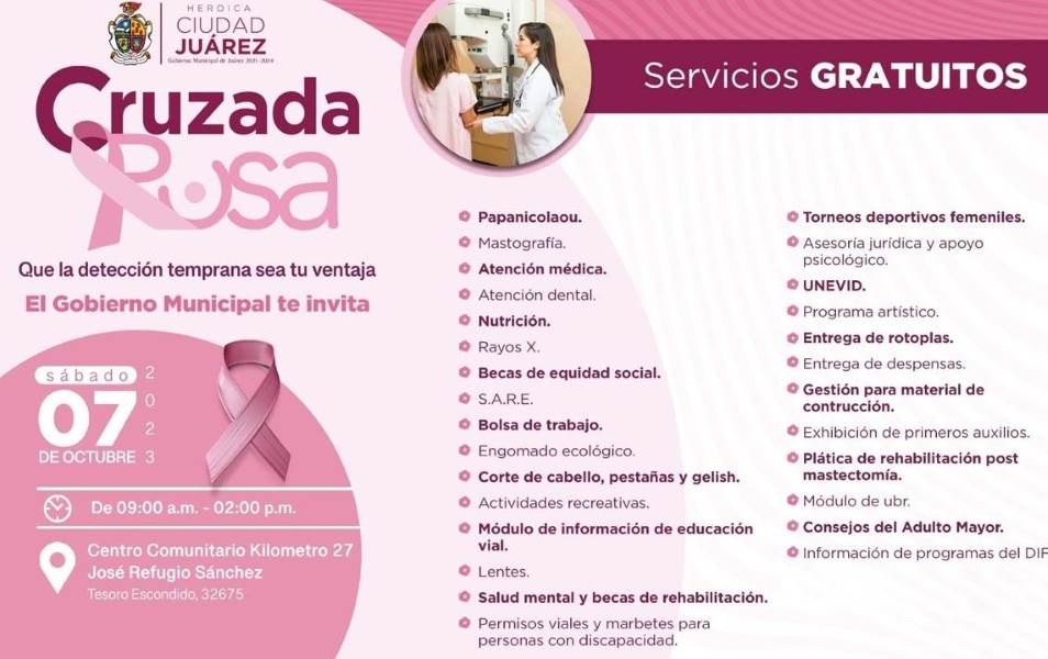 Todo listo para la Cruzada Rosa