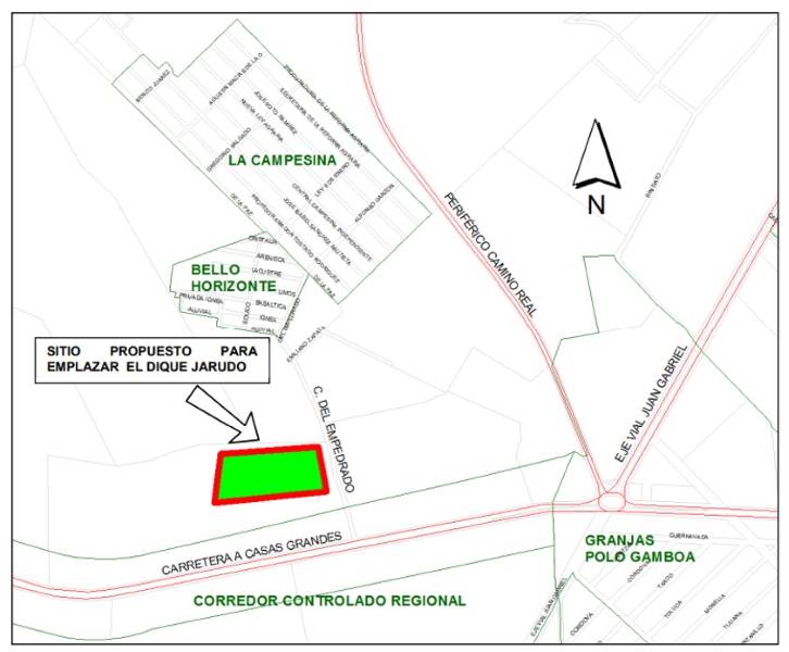 Proyecta canalizar arroyo El Jarudo