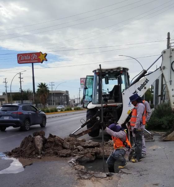 Atiende la JMAS nuevo hundimiento