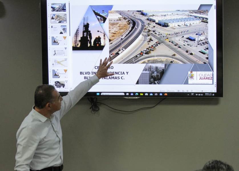 Socializa Municipio proyecto del Distribuidor vial Talamás Camandari con miembros de la CANACO