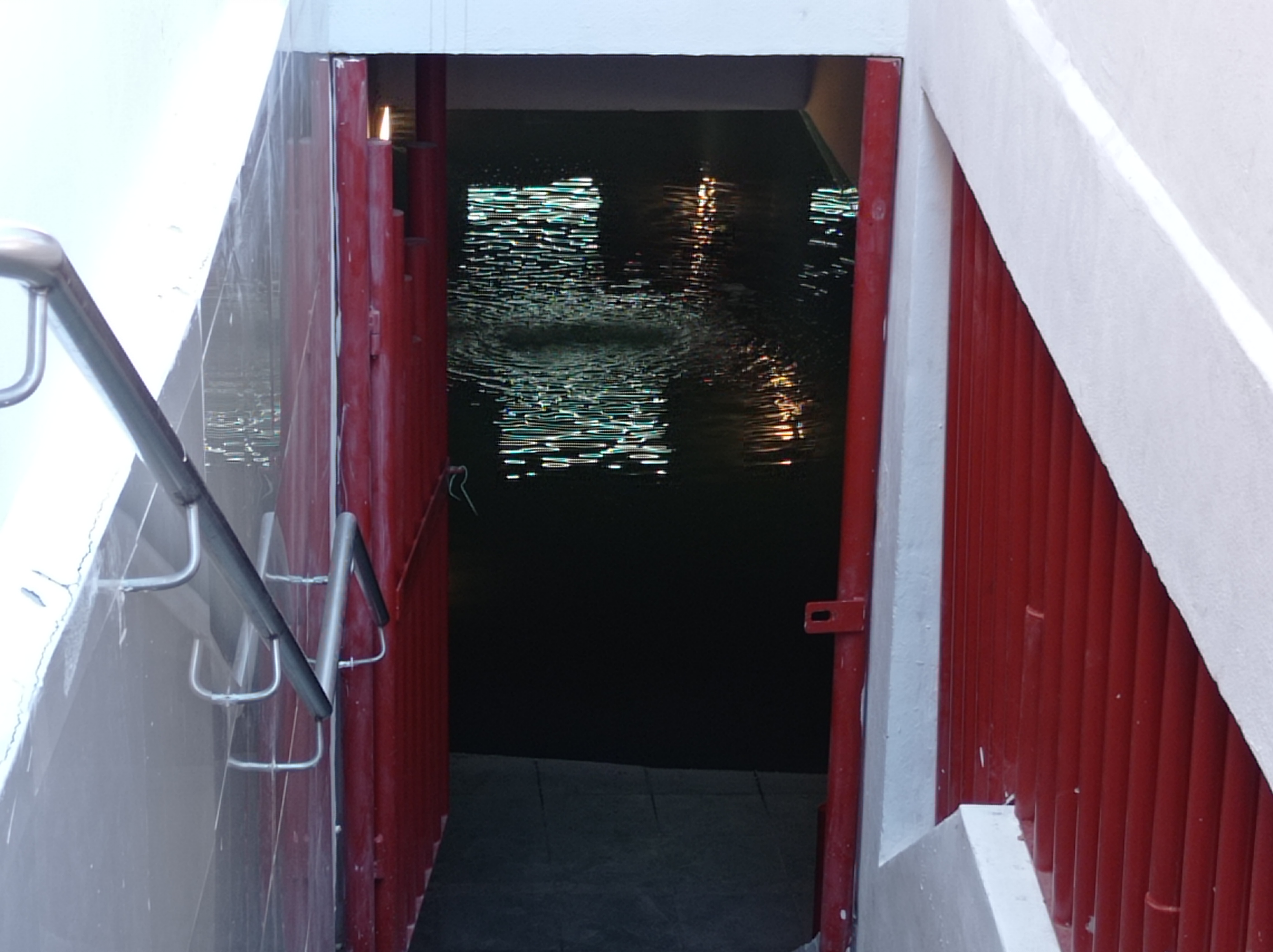 Rebasaron lluvias capacidad de desagüe en túnel peatonal.