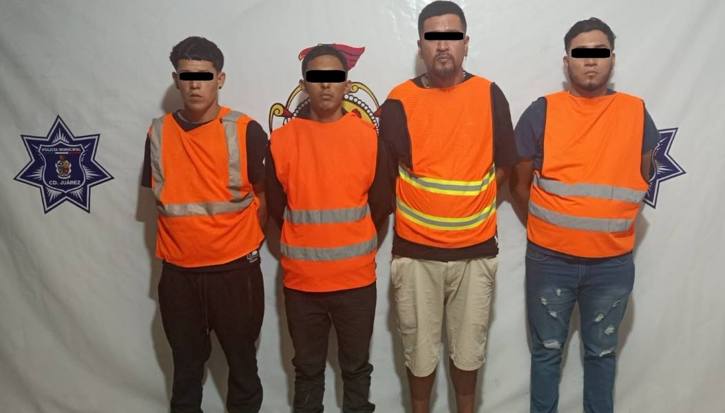 Detienen a cuatro por privación ilegal de la libertad, robo de vehículo con violencia y portación de armas de fuego 