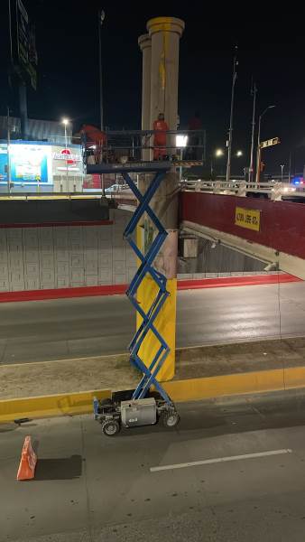 Avanza rehabilitación del puente en Clouthier y De las Torres