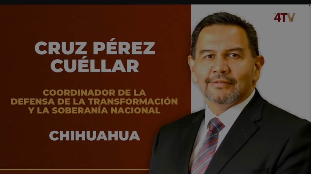 Morena designa a Cruz Pérez Cuéllar como coordinador estatal rumbo a 2027