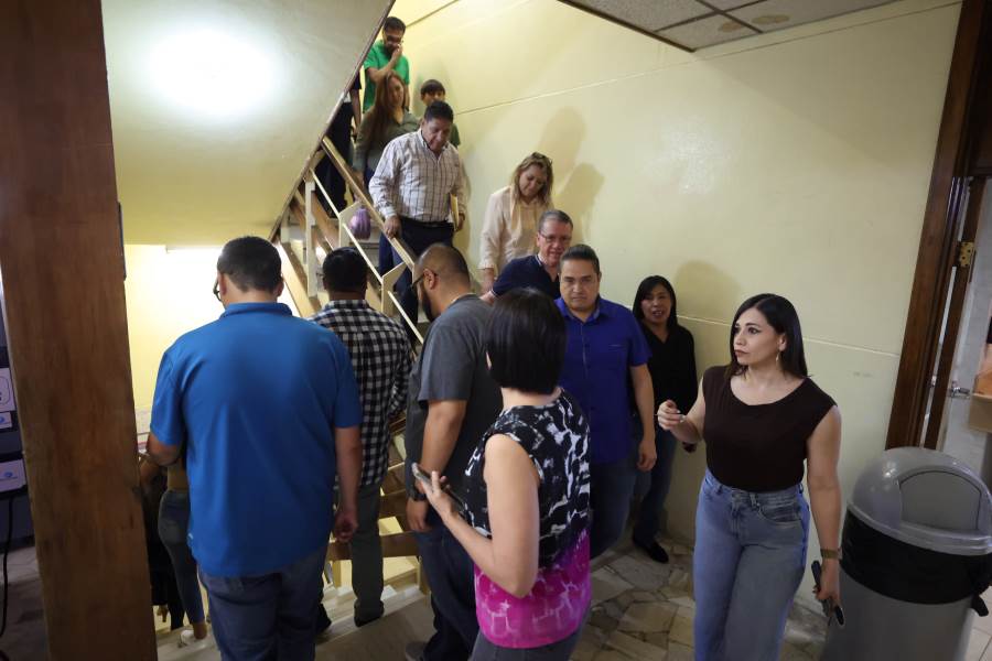 Evacúan Presidencia Municipal en 3 minutos