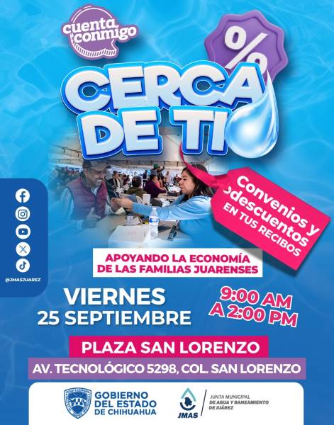 Llevará JMAS descuentos de hasta 90% a Plaza San Lorenzo