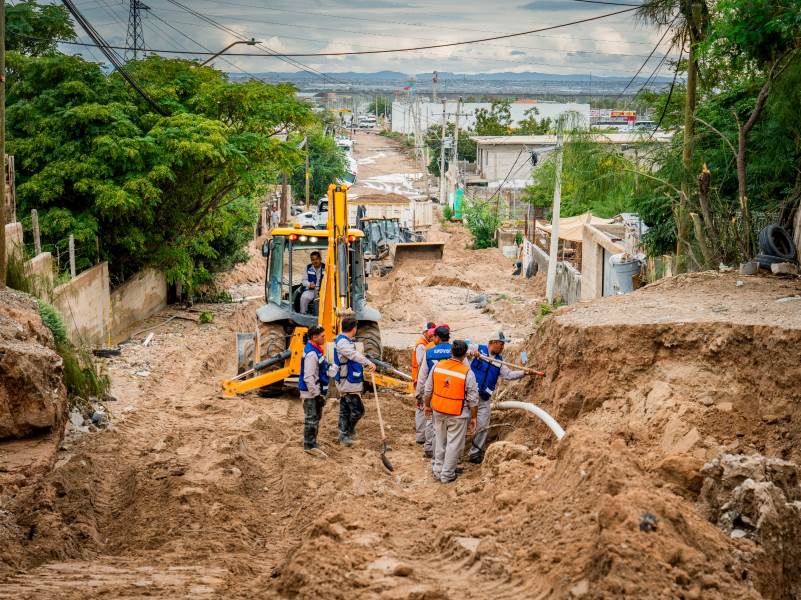 Lluvias vuelven a frenar reparación de deslave en Águilas de Zaragoza