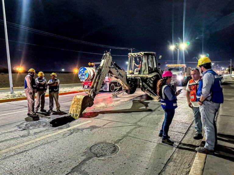 JMAS sustituirá 18 metros de tubería tras hundimiento en Juan Pablo II