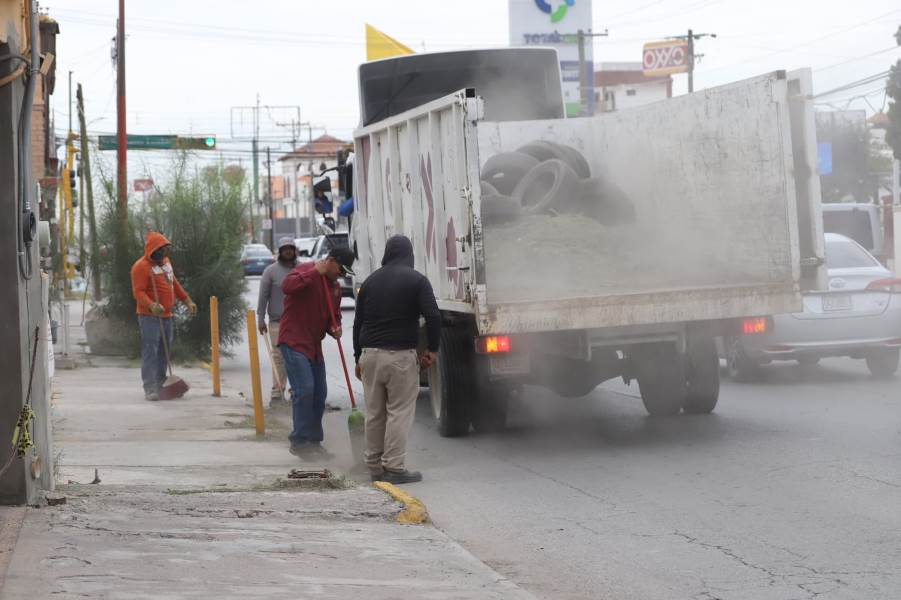 Aprovecha Limpia para reforzar limpieza en 48 avenidas de Juárez