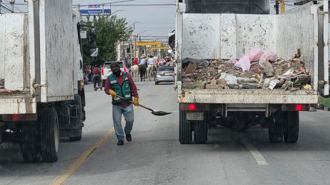 Limpia desplegó operativo tras desfile del 16 de Septiembre