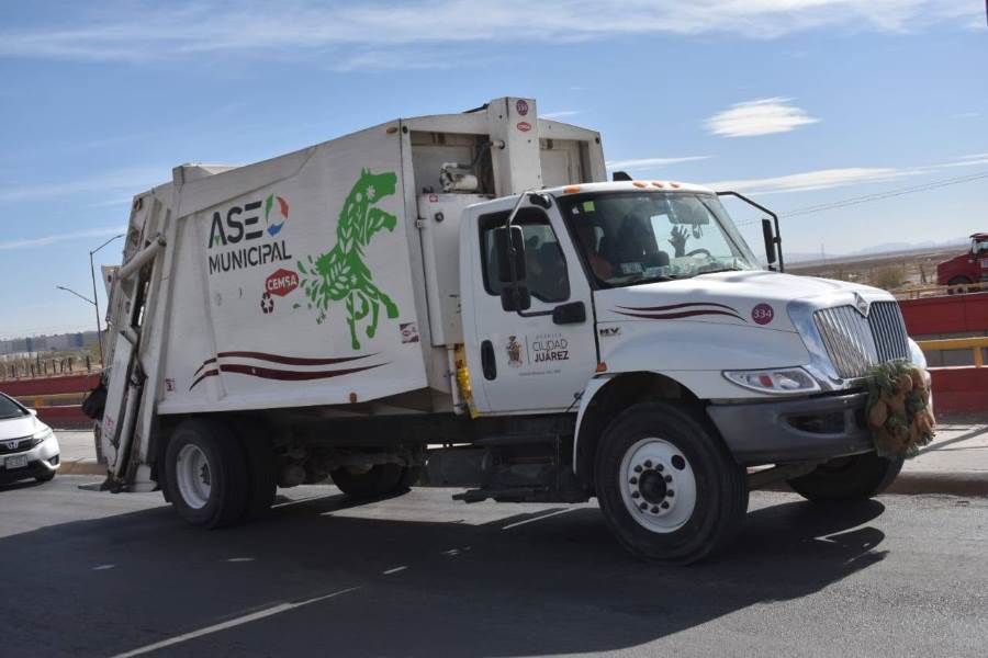 Pese a lluvias se mantiene recolección de basura en Juárez