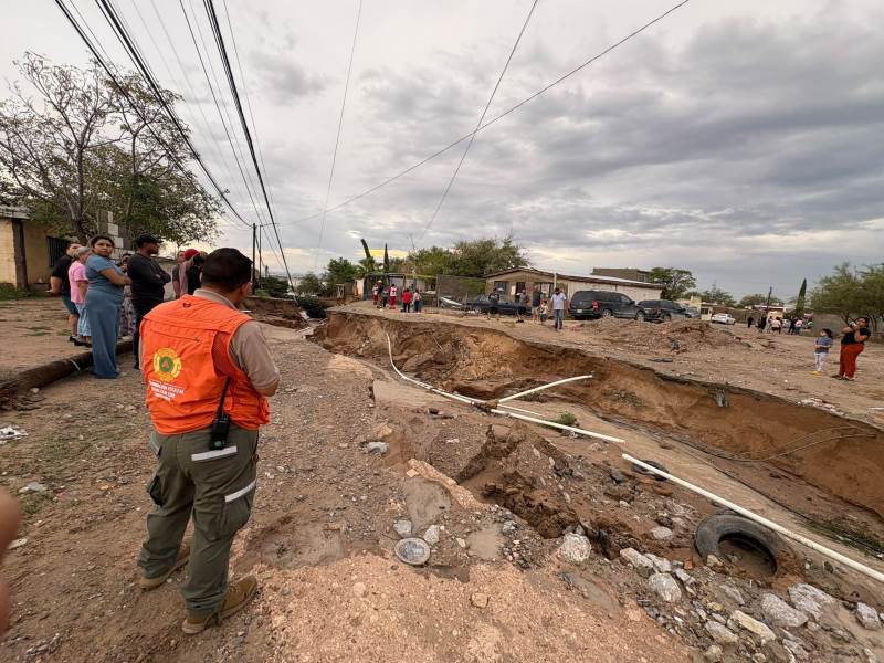Protección Civil supervisa zonas de riesgo por lluvias en Ciudad Juárez