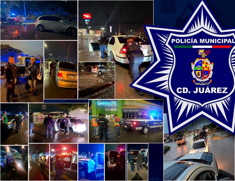 SSPM brindó más de 70 apoyos durante la madrugada por lluvias