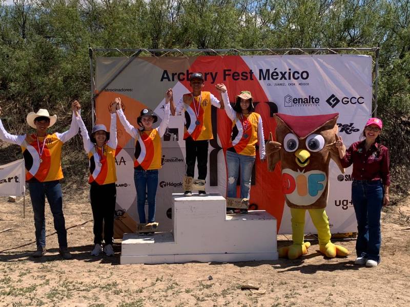 Destacaron juarenses en el Archery Fest México efectuado en Samalayuca