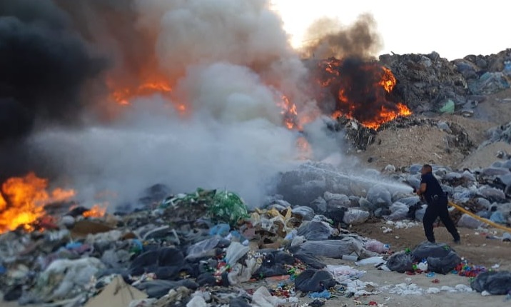 Aseguran que incendio en Relleno Sanitario fue intencional; igual que los anteriores.