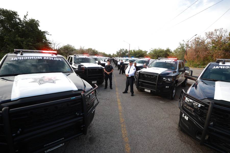 Entregan 62 nuevas patrullas a corporaciones de seguridad en Ciudad Juárez