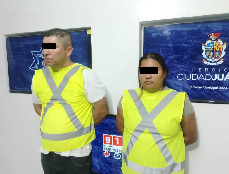 Arrestan a pareja tras agredir y obstruir labor de policías municipales
