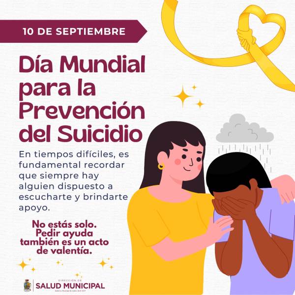 Salud Municipal llama a reforzar la prevención del suicidio y atender señales de alerta